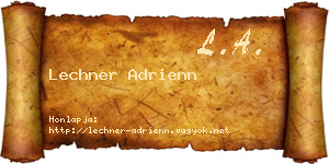 Lechner Adrienn névjegykártya